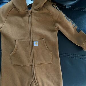 Carhartt Tan Kids Footed One Piece